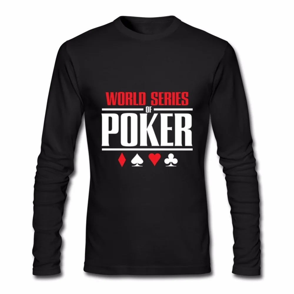 Latest Trendy Summer Cheapest Price Round Neck Male Tees Men's World Series Of Poker T Shirts Wsop Logo Printed Crewneck T-shirt | Мужская