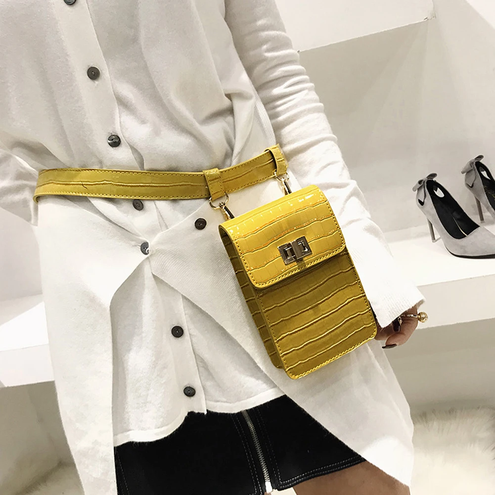 Женские поясные сумки мини кожаная сумка мессенджер на ремне Женская