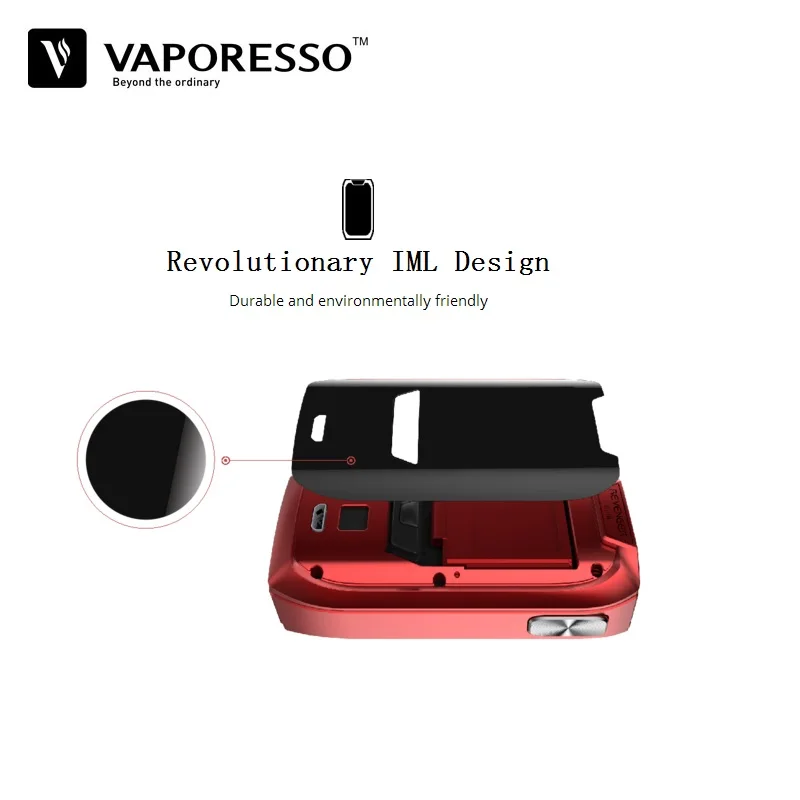 Оригинальный Vaporesso Мститель Mini Kit 2500 мАч 85 Вт поле Mod с 3 5 мл Vape Танк GT сотовый