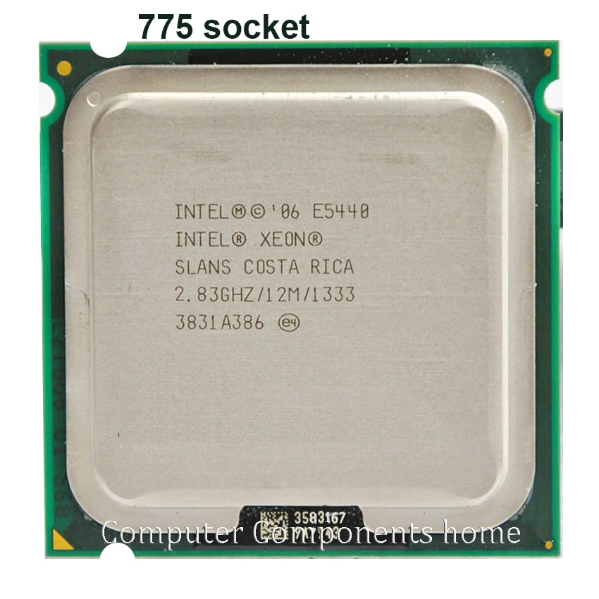 Четырехъядерный процессор Intel Xeon E5440 подобен ЦП LGA775 работает на материнской плате