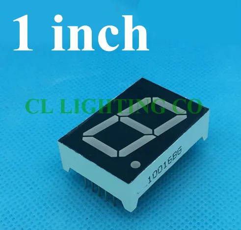 Зеленая 1 бит цифровая трубка дюйм 7 сегментный светодиодный дисплей 34*24*10 5 мм Nixie