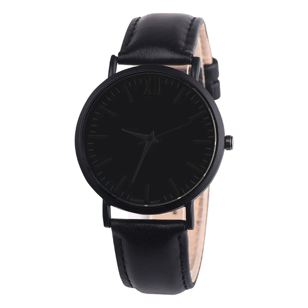 

Men Wrist Watches Leather Band Analog Quartz Round relogio masculino mens watch slim watch male