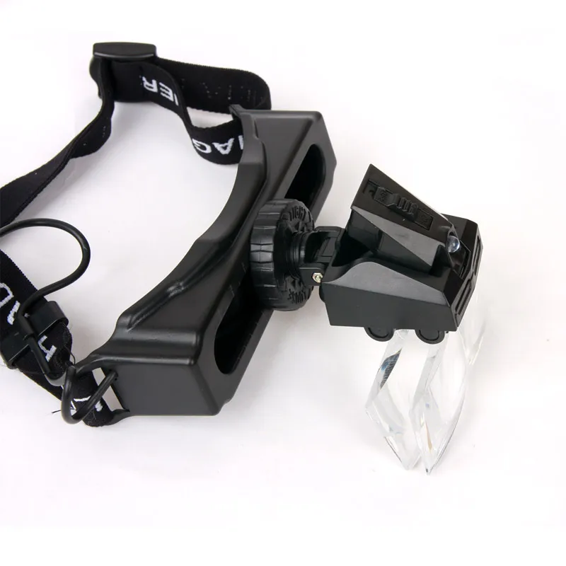 Фото Hands Free светодиодные часы с подсветкой для ремонта шлема Лупа увеличительное Hands Free светодиодные часы с подсветкой для ремонта шлема Лупа увеличительное