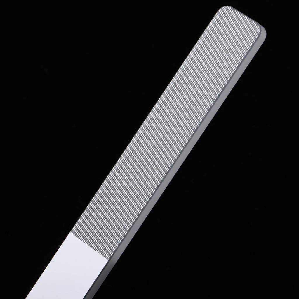 Professional Glass Nail Files Crystal Nail Files in Case For Natural and Acrylic Nails