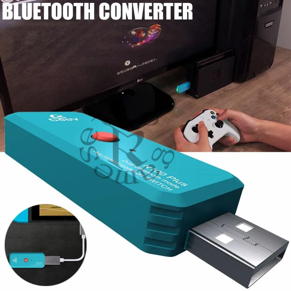 N100 плюс беспроводной Bluetooth адаптер беспроводной ручка конвертер адаптер для sony Playstation PS4 Для nintendo Switch 40AP30