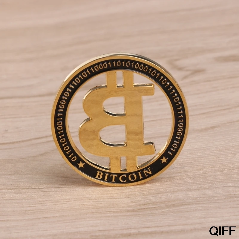 Памятная монета позолоченные полые Биткоин BTC для сувенирной коллекции искусства May06