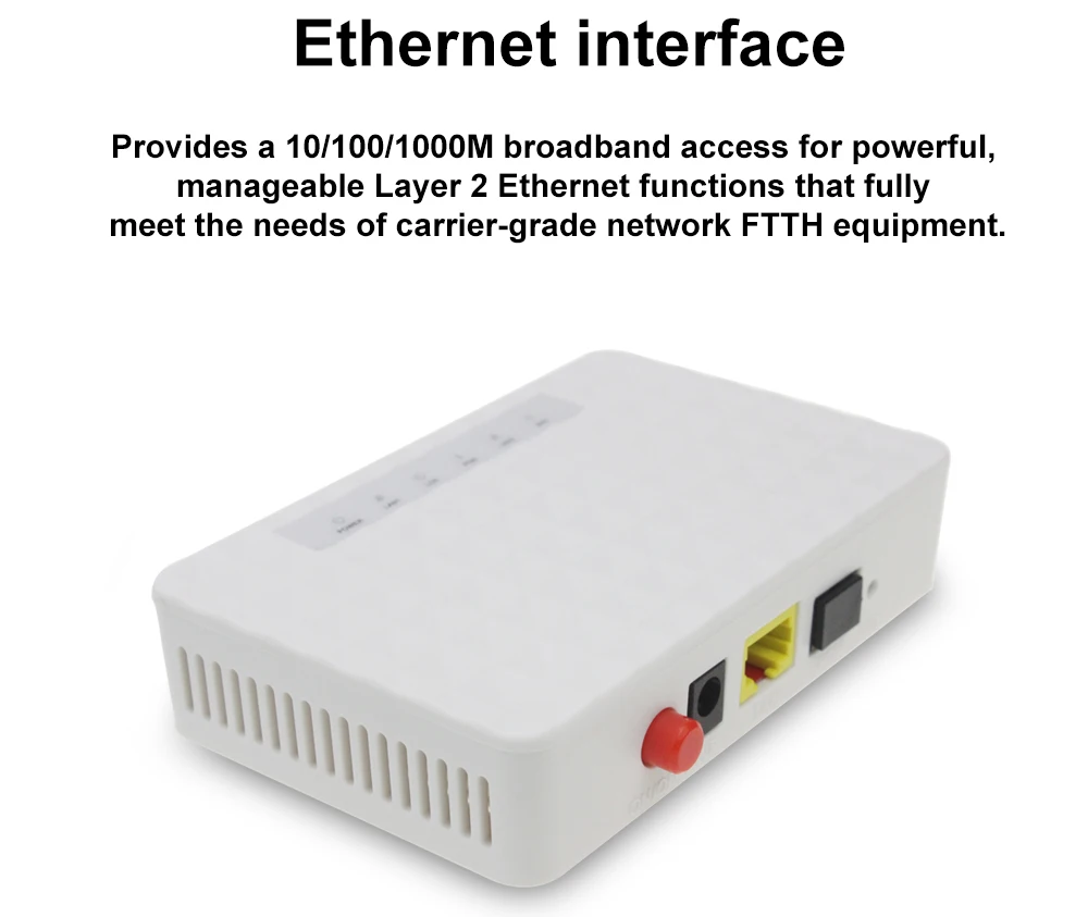 6 шт. FTTH 1GE GEPON 1 порт ONU EPON OLT FTTO FTTB 1,25G EPON ONT оптоволоконный Терминал EPON совместимый zte Fiberhome