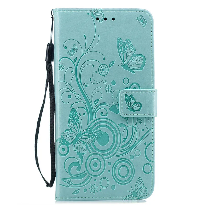 Green Чехол-подставка с украшением в виде бабочек для huawei mate 20 lite Honor 10 9 8 Nova 3 3i 3e 4E P smart Plus, блестящий чехол P8 Lite - Цвет: Green