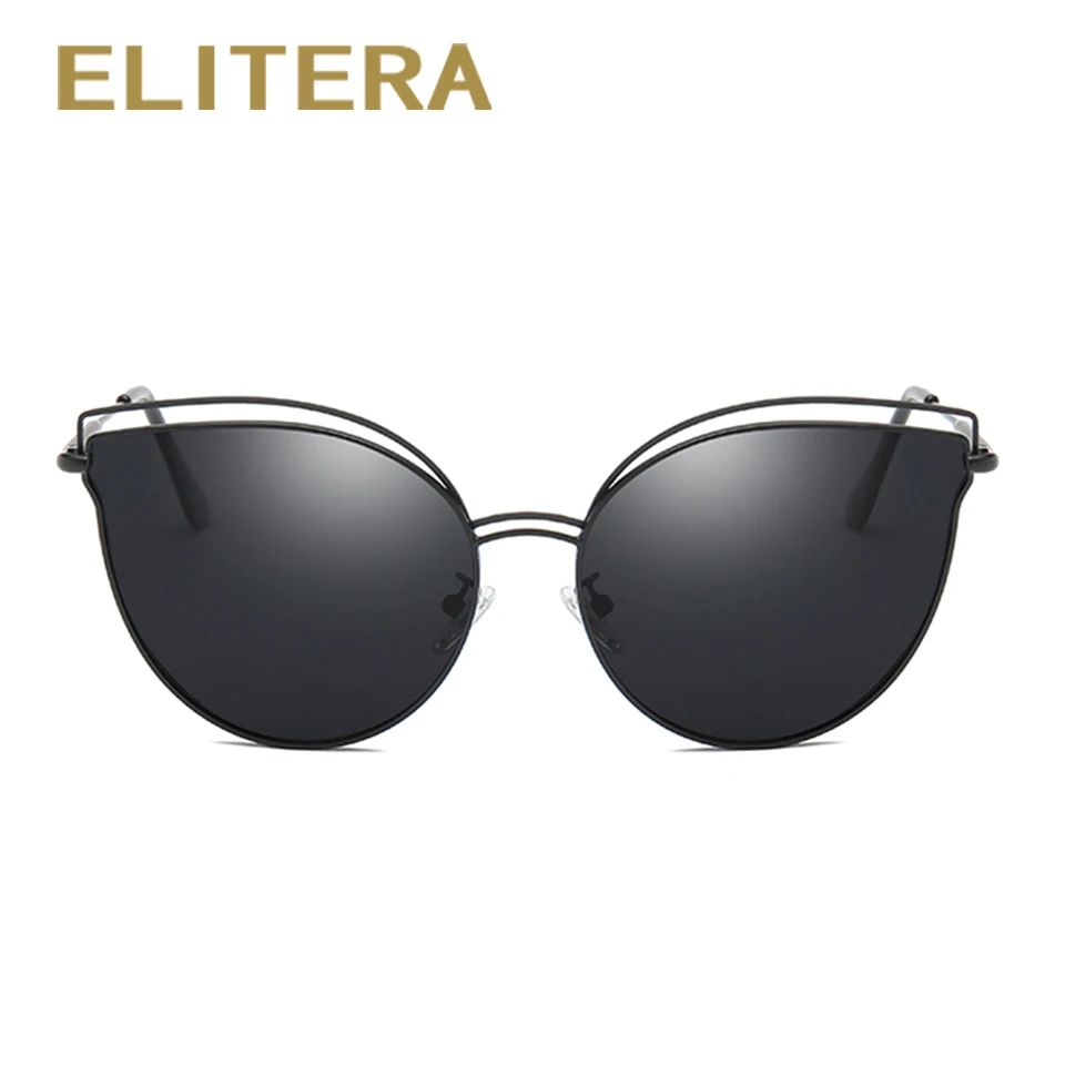 ELITERA новинка кошачий глаз солнцезащитные очки для женщин фирменный дизайн Ретро