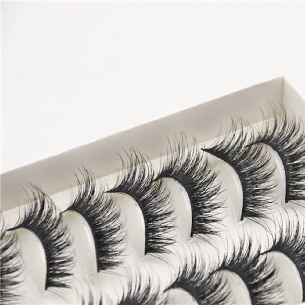 Большая распродажа! 5 пара/лот крест-накрест Накладные ресницы Объемные Горячие