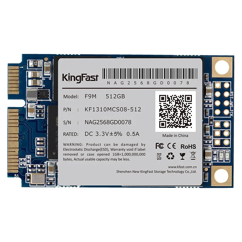 F6M Kingfast высокого качества Msata SSD SATA III internal 480 ГБ 240 120 60 твердотельный жесткий диск