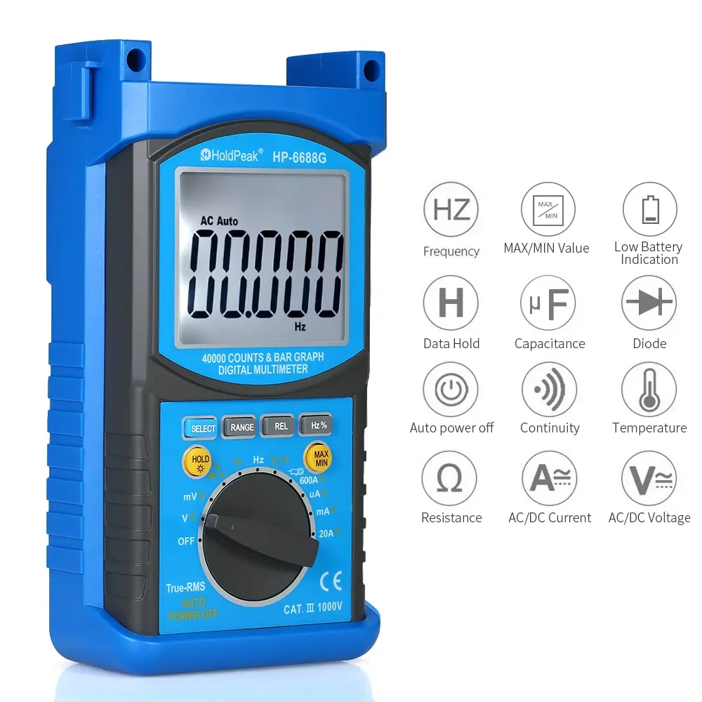 Цифровой мультиметр Авто диапазон истинного напряжения RMS измеритель тока