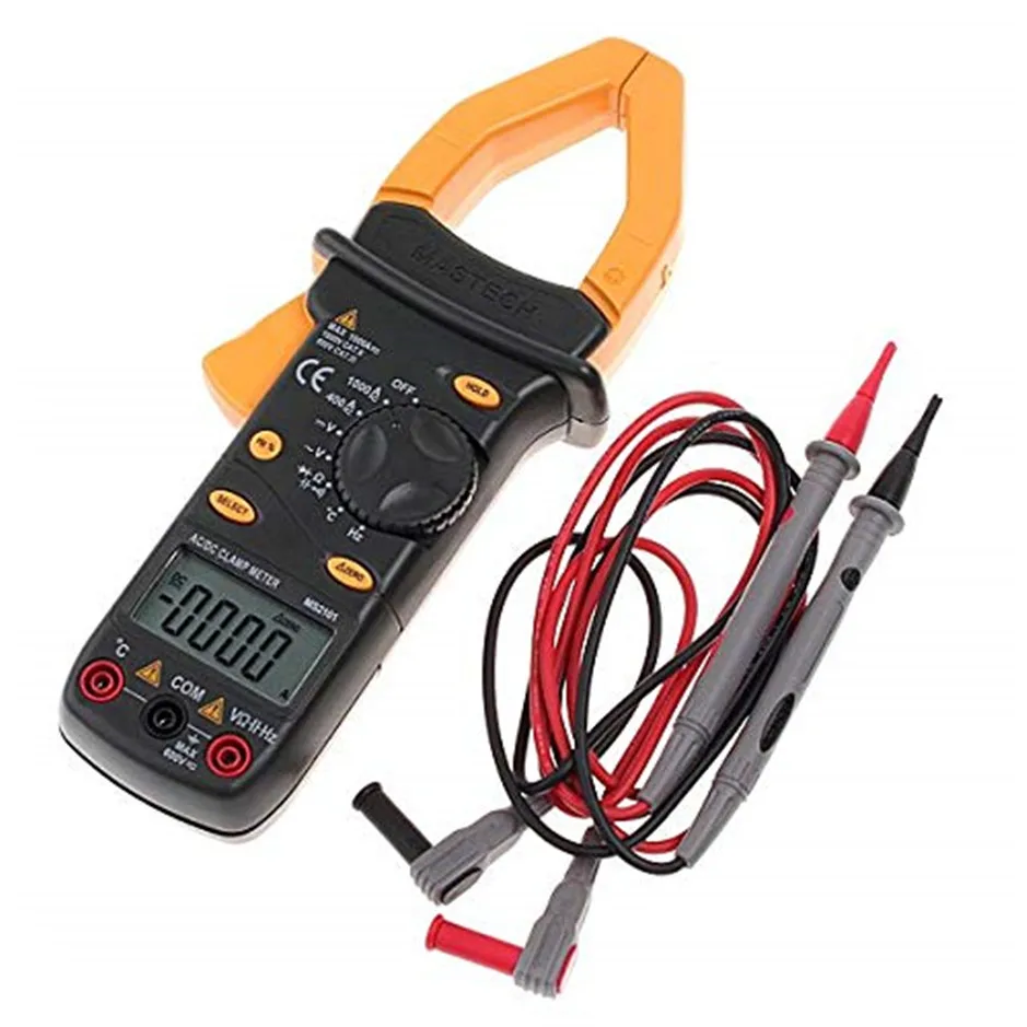 MASTECH MS2101 AC/DC 1000A цифровой измеритель зажимов DMM Hz/C измерения емкости частоты