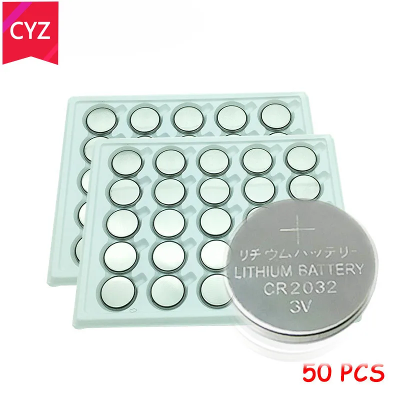 50 шт. литий ионные батарейки cr2032 3 в|battery watch|cr2032 3vbutton battery |