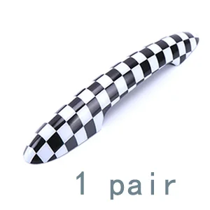 checker Для Mini cooper F55 F56 F54 F57 F60 Countryman автомобильный Стайлинг внешняя дверная ручка крышка Накладка защитный чехол автомобильные аксессуары JCW - Название цвета: checker
