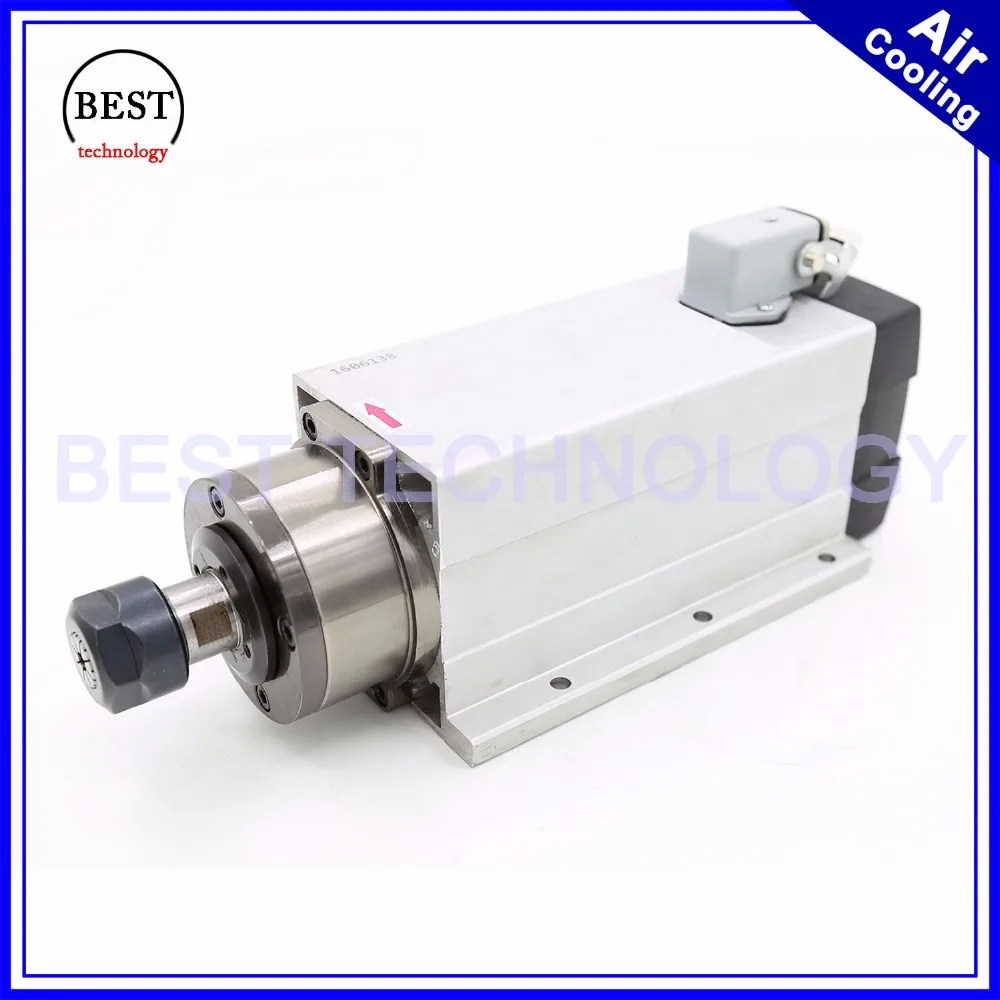 Новое поступление! Шпиндель с воздушным охлаждением квадратный шпиндель 2.2kw ER20 0