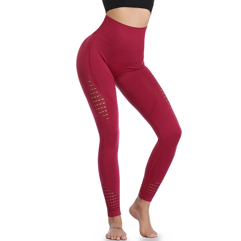 Женские штаны для йоги с высокой талией бесшовные дышащие облегающие BB55| |