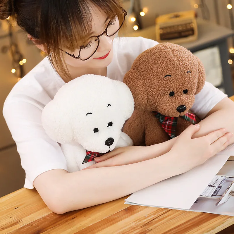 Bichon Frise Щенок Плюшевые игрушки животных собака плюшевая Тедди игрушка