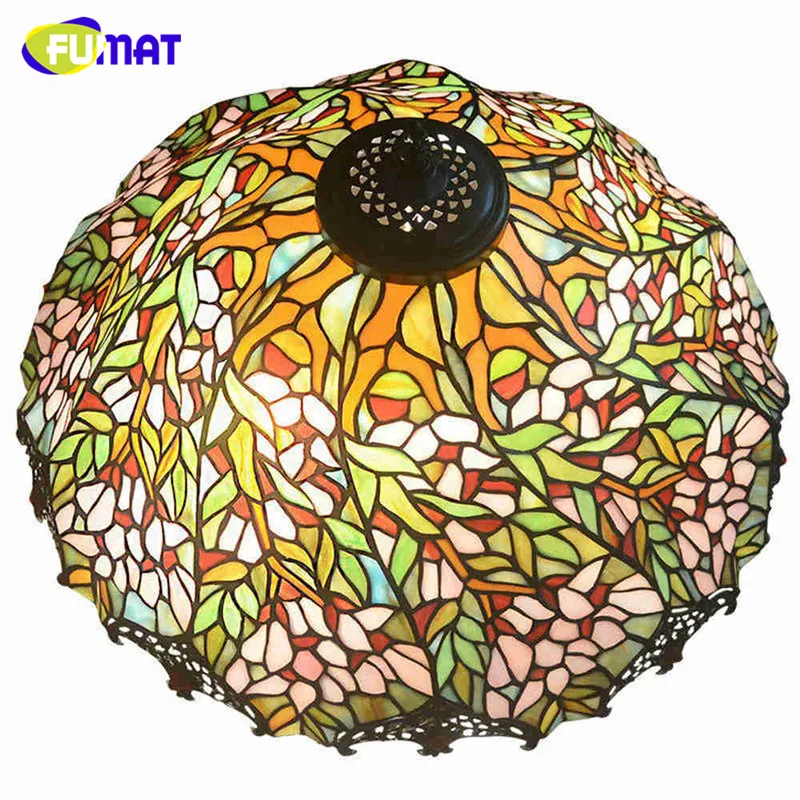 FUMAT настольная лампа Тиффани из витражного стекла ручной работы винтажный