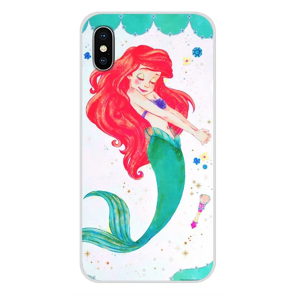 Аксессуары чехол для телефона Ариэль маленькая Русалка Apple IPhone X XR XS MAX 4 4s 5 5S 5C SE 6 S 7