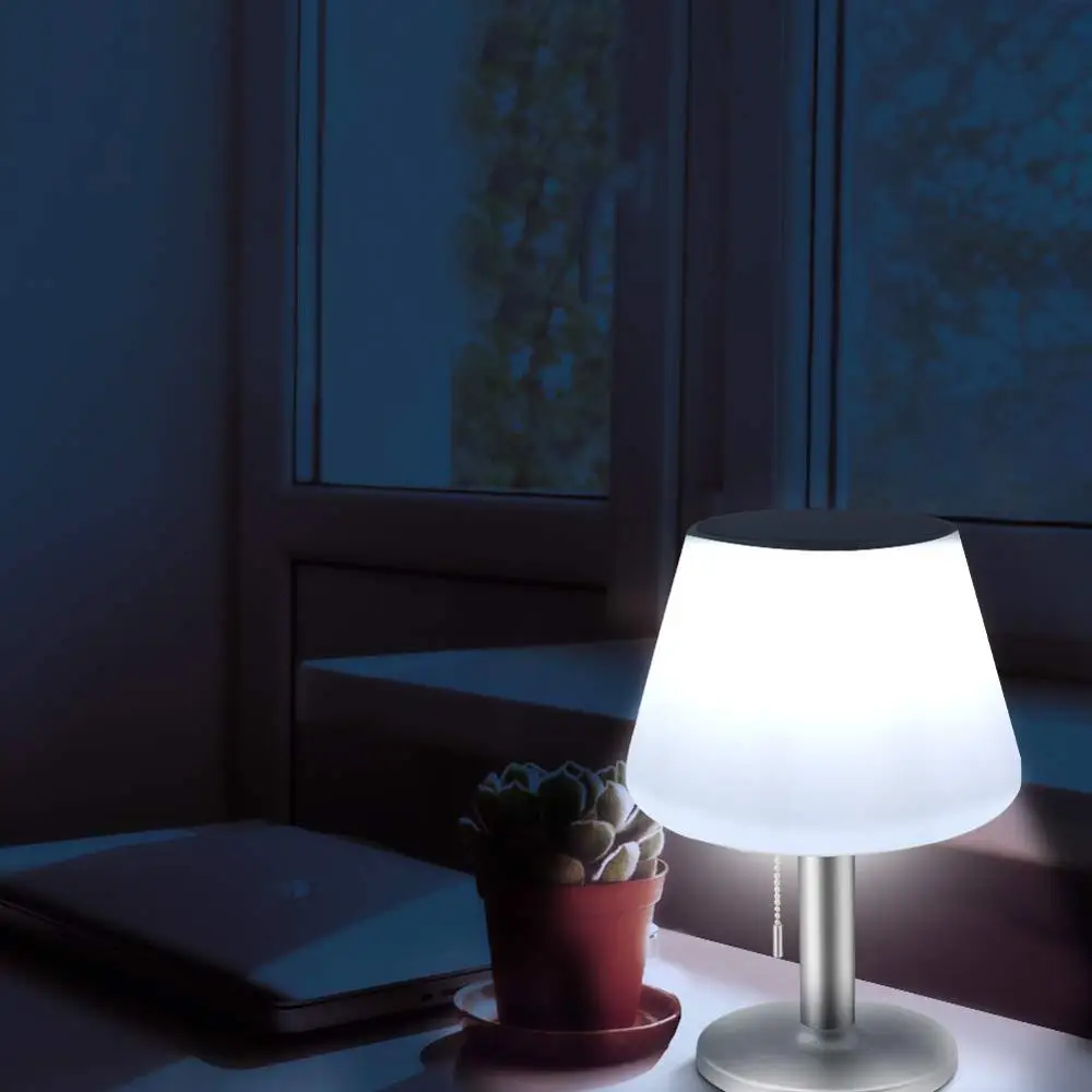 

Table Lamp Led Solar Lights Indoor Outdoor Dimmable Rechargeable Night Light Mordern Desk Lamp for Bedside Bedroom