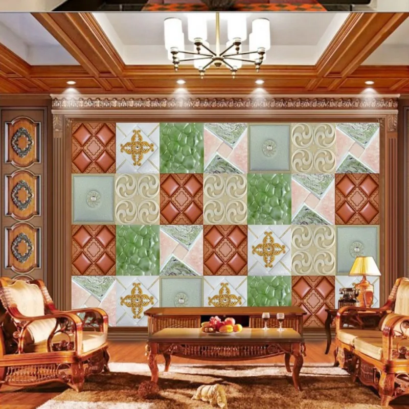 Прямая поставка обои Fatman с геометрическим рисунком все виды плитки мягпосылка