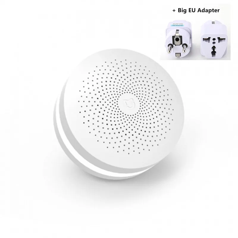 Add Big EU Plug Шлюз 2 MI Mijia концентратор умный дом комплекты шлюз сигнализация управление 16 миллионов RGB огни радио Mi датчик двери звонок - Цвет: Add Big EU Plug