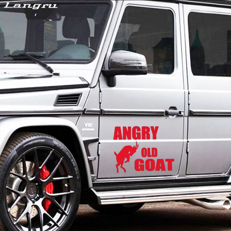 Langru новый стиль автомобиля Angry старый Коза стикер виниловая графика наклейки