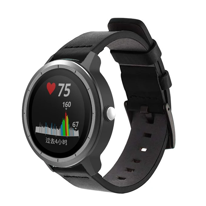Классический кожаный ремешок для Garmin Vivoactive 3/ Forerunner 645 Смарт часы браслет