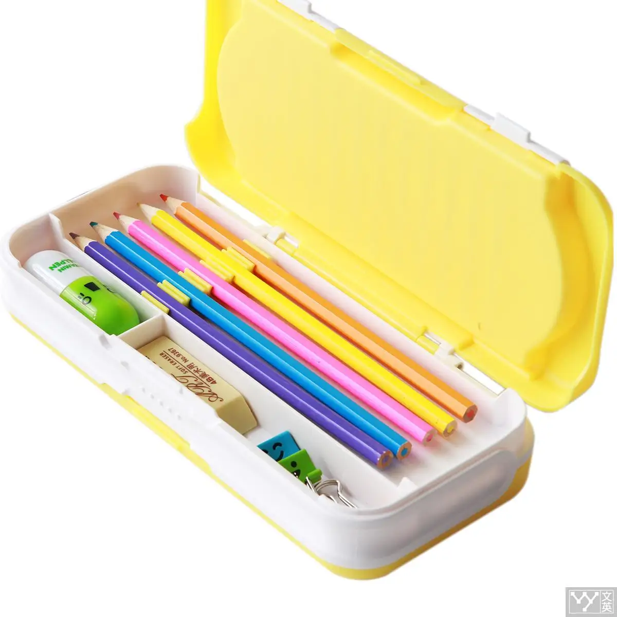 Deli 95585 Cute Plastic Pencil Box Set school stationery supplies writing case Foot brands pencil | Канцтовары для офиса и