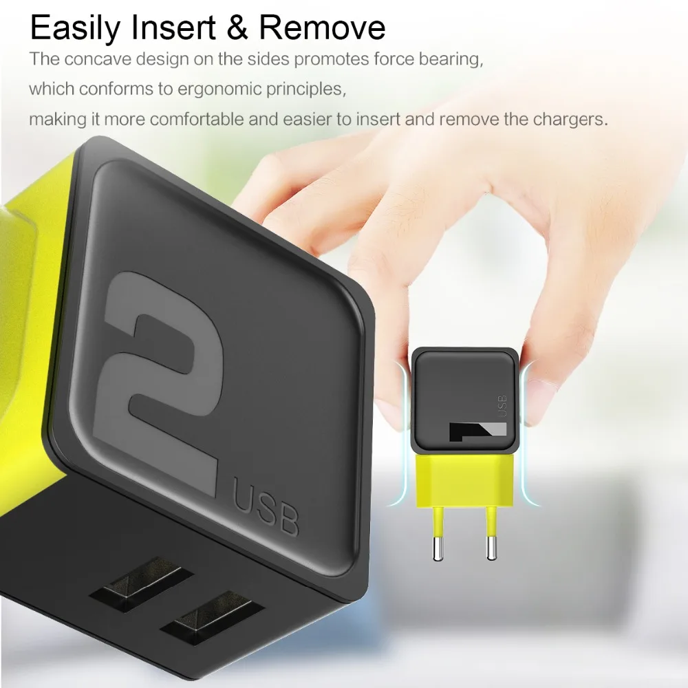 ROCK Sugar Travel Charger for EU USB Wall Fast Charge Adapter iPhone iPad Samsung | Мобильные телефоны и аксессуары