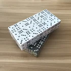Кубики квадратные черно-белые, 14 мм, 100 шт., высокое качество, набор костей для ролевых игр