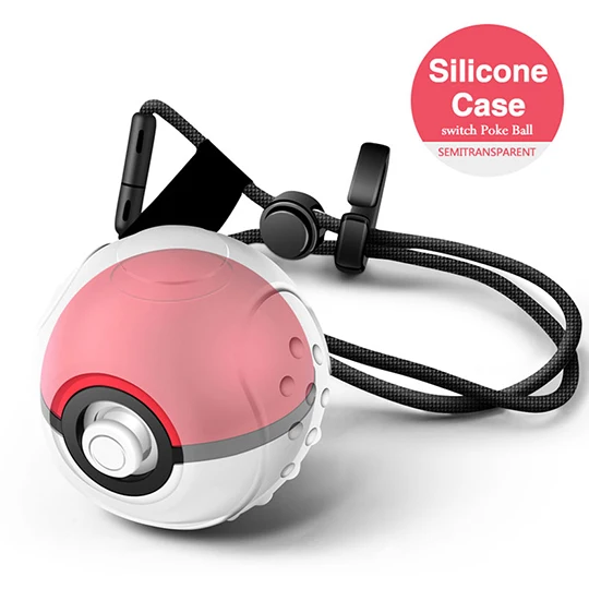 Силиконовый защитный чехол для Poke Ball, мягкий чехол, чехол для Pokeball Plus, защита контроллера для kingd Switch NS для nintendo - Цвет: Silicone Transparent
