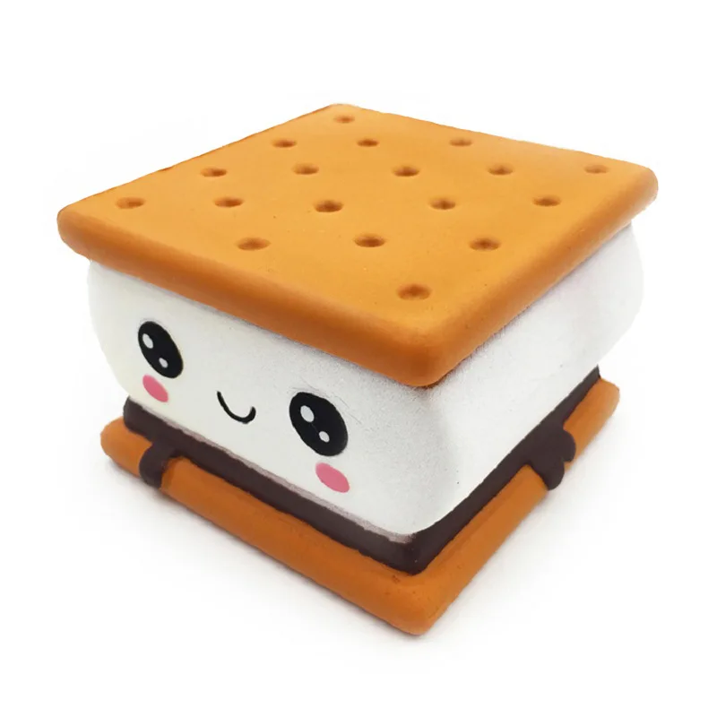 Kawaii новые мягкое Экспрессия шоколадные сендвич печенье медленно отскок милый