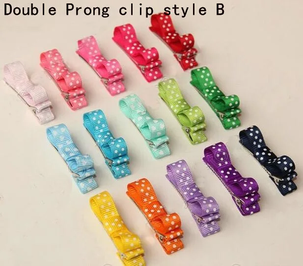 Заколка для волос в горошек с лентами и бантиками Аллигатор эксклюзивные