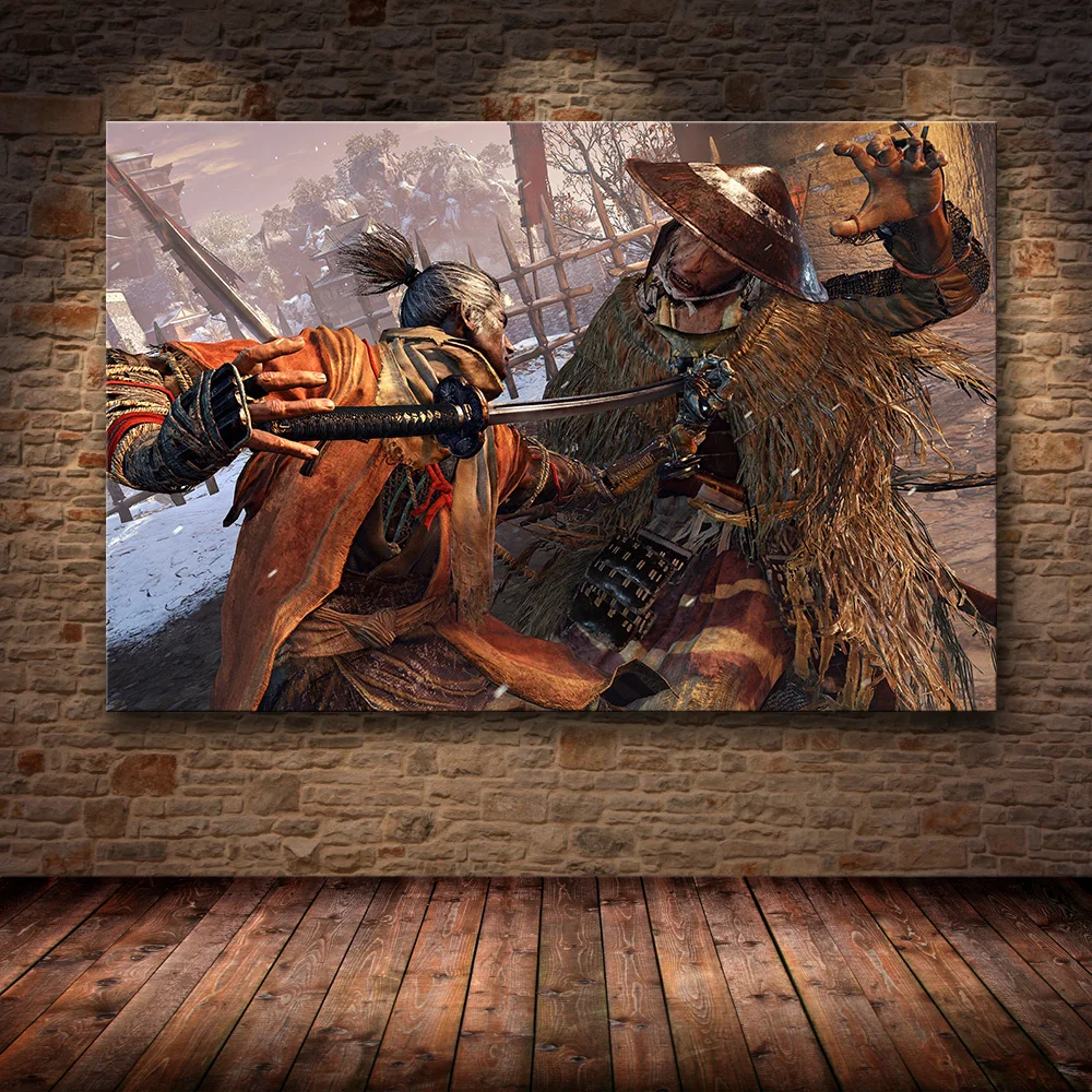 15 Без рамы Плакат Украшение живопись Sekiro: Тени умрёт дважды на HD холсте Живопись Искусство - Цвет: 15