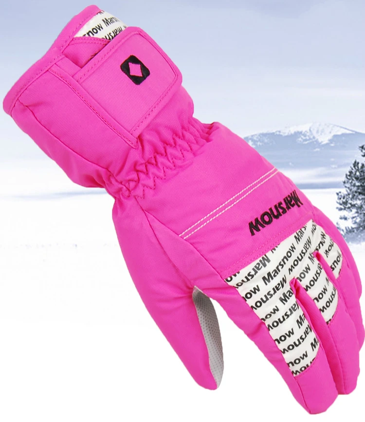 Зимние лыжные перчатки для мужчин и женщин водонепроницаемые теплые флисовые