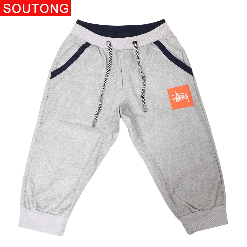 Soutong хлопок Человек Короткие штаны летняя Для мужчин Рубашки домашние эластичные