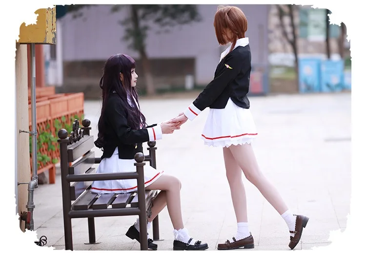 Новая прозрачная школьная форма с зажимом для карт Сакура КИНОМОТО костюмы