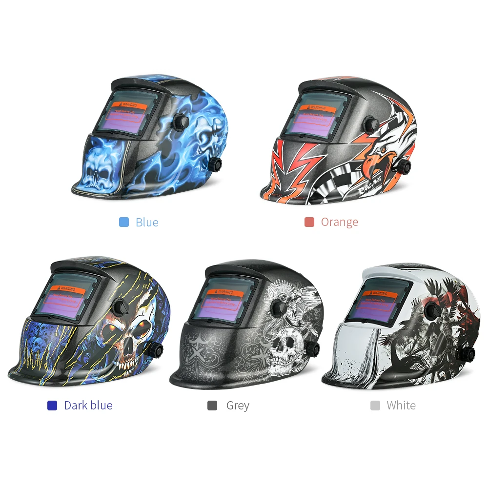 Шлем сварочный промышленный с автоматическим затемнением на солнечной батарее