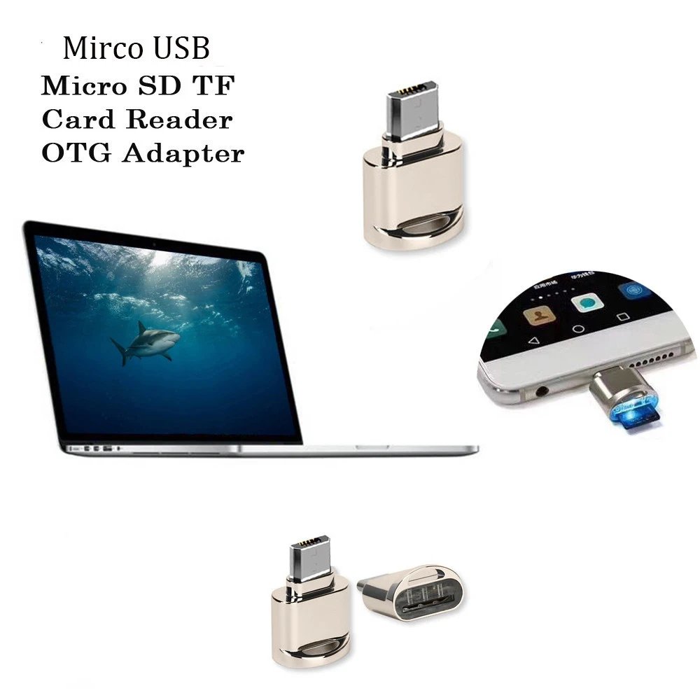 Кард ридер micro sd металлический OTG адаптер USB Microsd кард подходит для Android Мобильный