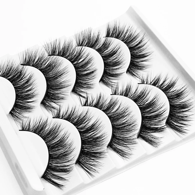 YOKPN длинные ресницы Натуральные Искусственные норковые волосы 3D накладные для