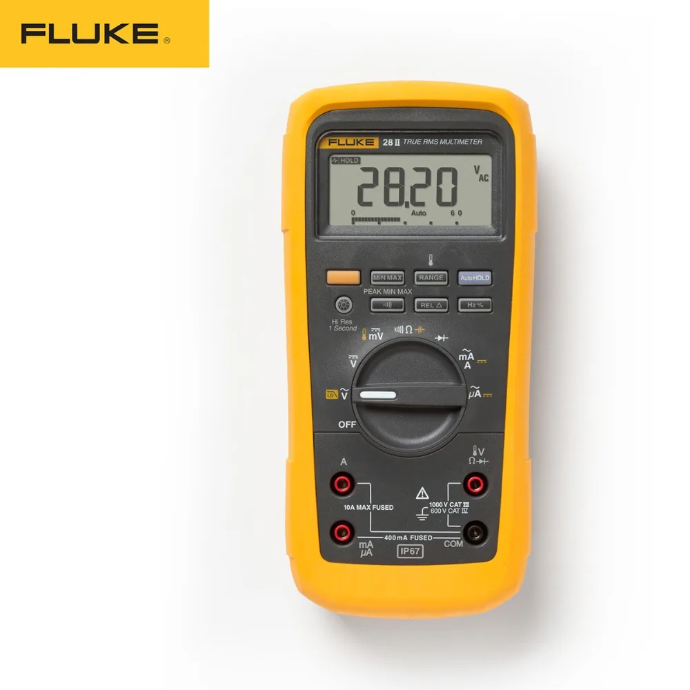 Цифровой мультиметр Fluke 28 II Industrial True RMS водонепроницаемый и пыленепроницаемый