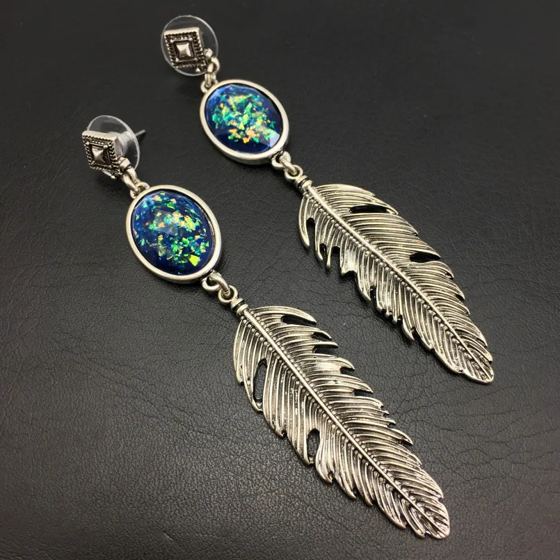 MANILAI винтажные длинные женские серьги-подвески с акриловыми бусинами и