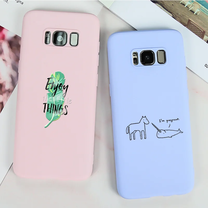 Бампер для Samsung A5 2017 2016 силиконовый чехол Galaxy S9 S8 Plus S10 Lite S10E милый мультяшный