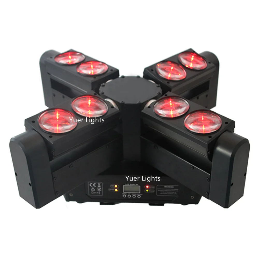 1 шт./лот бесплатная доставка 4 головки 8 лучей CREE светодиоды 8X12W RGBW Четырехцветные
