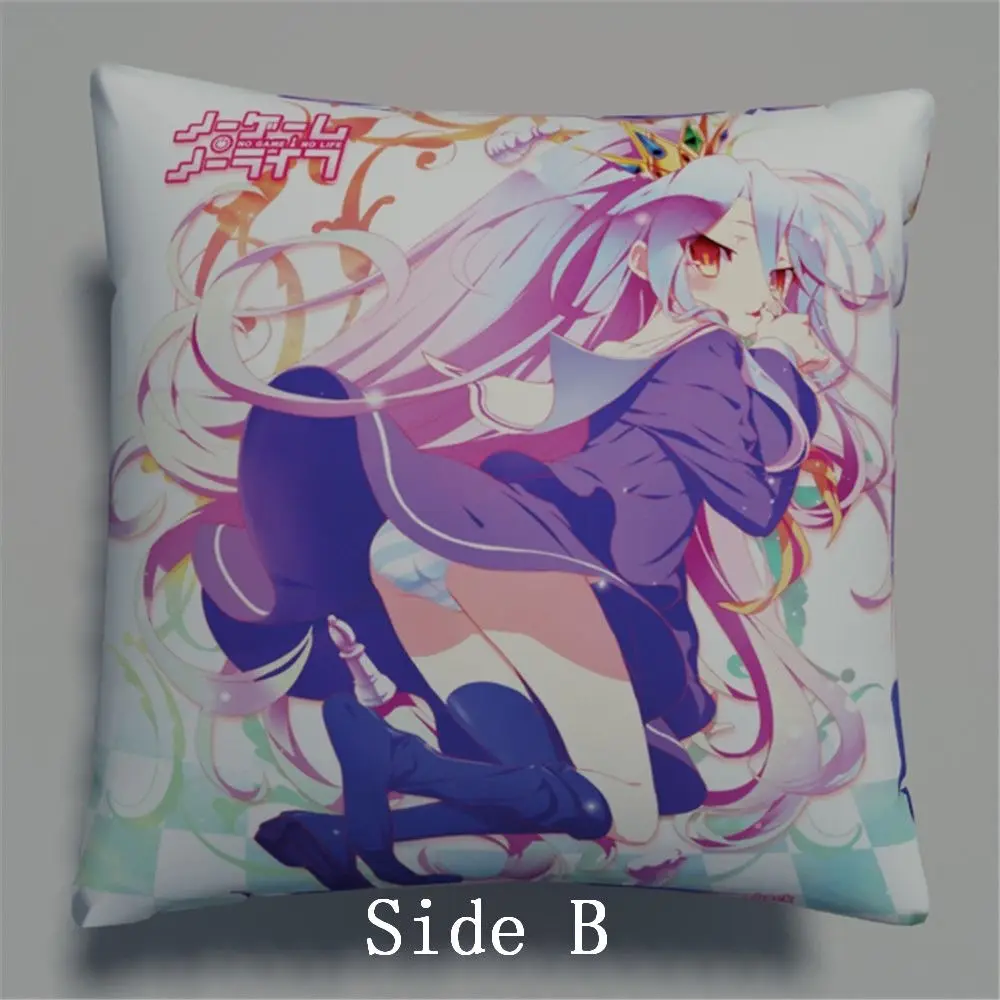 Новый Shiro No Game Life аниме двусторонний чехол для подушки s обнимая Подушка Чехол