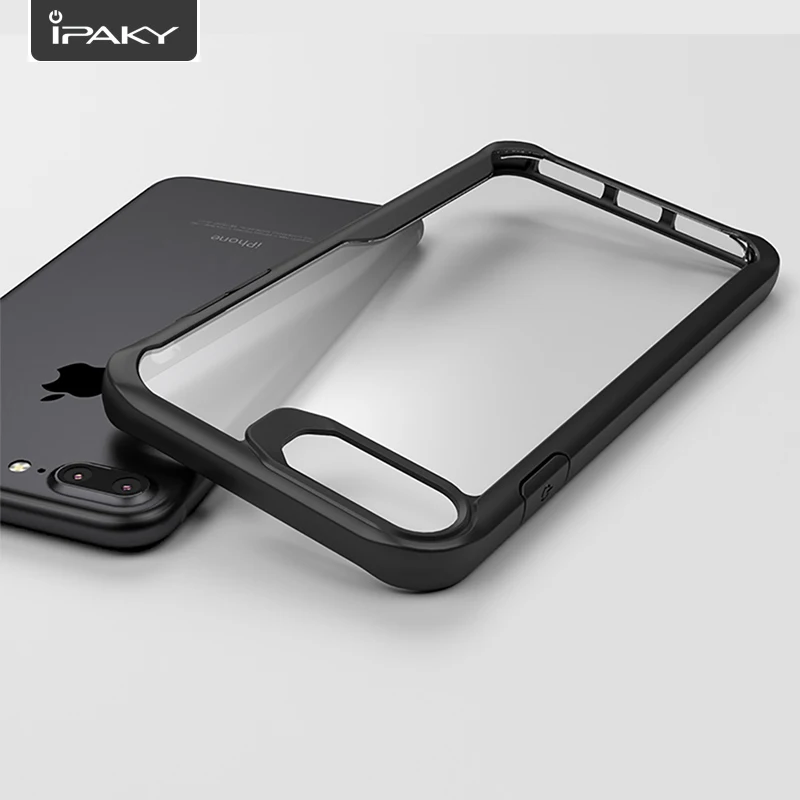Чехол iPaky для iPhone 8 Plus SE 2020 силиконовый акриловый Гибридный противоударный