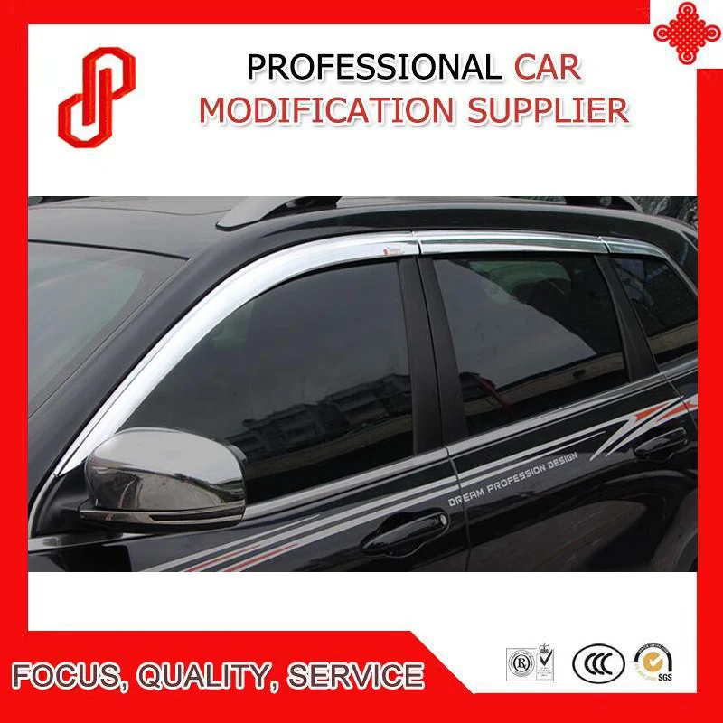

ABS plating decorative trim vent shade rain sun wind deflector window visor for GRAND CHEROKEE 2011 2016 2017 2018-2019