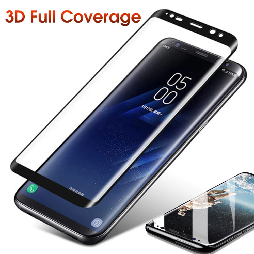 9H 3D изогнутое закаленное стекло с полным покрытием для Samsung Galaxy S7 Edge S8 9Plus S6 S6edge Plus